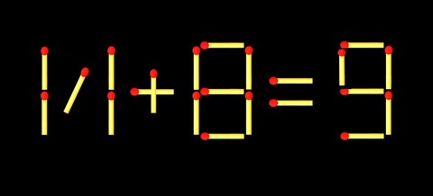 Thử tài IQ: Di chuyển một que diêm để 17+8=9 thành phép tính đúng - Ảnh 1.