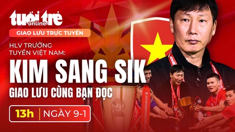 HLV Kim Sang Sik giao lưu trực tuyến với bạn đọc báo Tuổi Trẻ - Ảnh 1. HLV Kim Sang Sik giao lưu trực tuyến với bạn đọc Tuổi Trẻ - Ảnh 1.