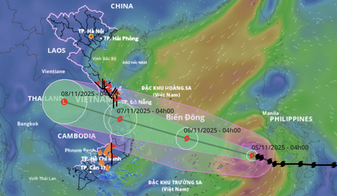Bão Kalmaegi đã vào Biển Đông, hôm nay cường độ có thể mạnh lên cấp 14, giật cấp 17 - Tuổi Trẻ Online