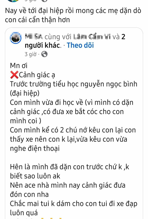 Thông tin bắt cóc trẻ em trước cổng trường ở Quảng Nam là sai sự thật - Ảnh 1.