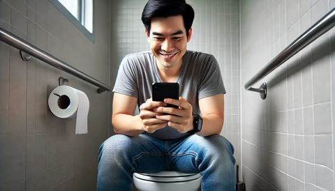 Lý do đàn ông dành nhiều thời gian trong toilet hơn phụ nữ - Ảnh 1. Lý do đàn ông dành nhiều thời gian trong toilet hơn phụ nữ - Ảnh 1.