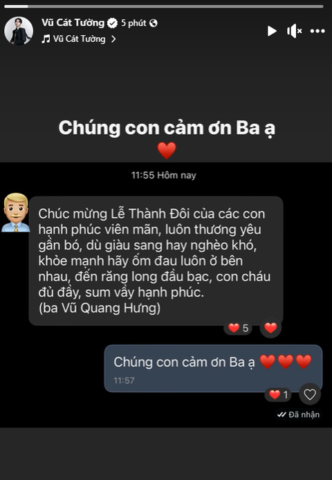 Lễ gia tiên Vũ Cát Tường và bạn đời lần đầu được hé lộ - Ảnh 4. Lễ gia tiên Vũ Cát Tường và bạn đời lần đầu được hé lộ - Ảnh 4.