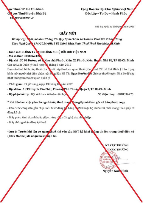 Lừa đảo nhắm vào người nộp thuế - Ảnh 1.