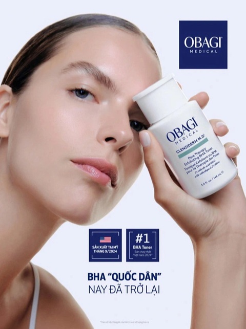 Ra mắt sản phẩm Obagi Medical BHA Toner công thức cải tiến - Ảnh 1. Ra mắt sản phẩm Obagi Medical BHA Toner công thức cải tiến - Ảnh 1.