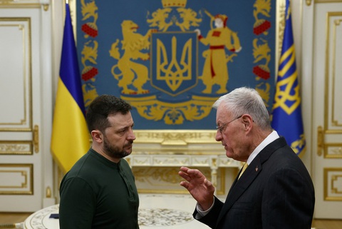 Đặc phái viên Mỹ hủy họp báo sau khi gặp ông Zelensky - Ảnh 1. Đặc phái viên Mỹ hủy họp báo sau khi gặp ông Zelensky - Ảnh 1.