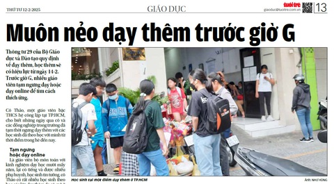 Quản lý dạy thêm, học thêm: Cần giải pháp 'gốc' - Ảnh 1. Quản lý dạy thêm, học thêm: Cần giải pháp 'gốc' - Ảnh 1.