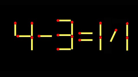 Thử tài IQ: Di chuyển một que diêm để 4-3=17 thành phép tính đúng - Ảnh 1.
