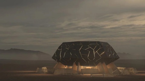 'Ngôi đền vực sâu' của kiến trúc sư Tây Ban Nha - tượng đài cho sự kiện Burning Man 2025 - Ảnh 1.