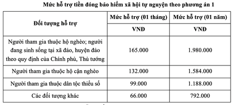 Đề xuất hỗ trợ 50% tiền đóng bảo hiểm xã hội tự nguyện cho người nghèo - Ảnh 2. Đề xuất hỗ trợ 50% tiền đóng bảo hiểm xã hội tự nguyện cho người nghèo - Ảnh 2.
