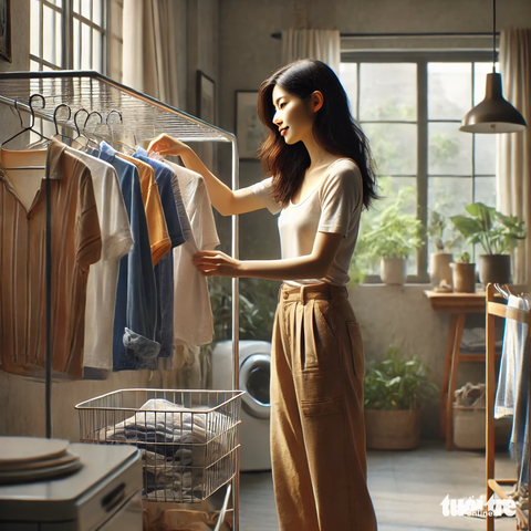 Phơi quần áo trong nhà ảnh hưởng đến sức khỏe - Ảnh 1. Phơi quần áo trong nhà, coi chừng 'hại mình, hại người' - Ảnh 1.