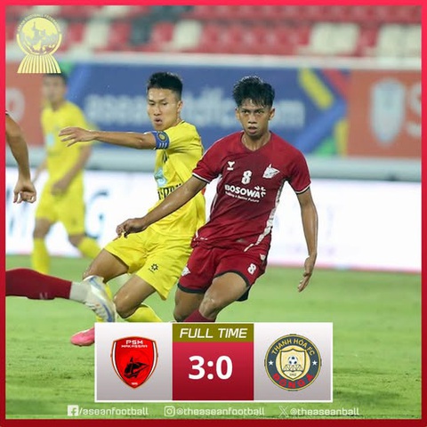 Thua tại Indonesia, CLB Thanh Hóa dừng bước ở Giải vô địch các CLB Đông Nam Á - Ảnh 1. Thua tại Indonesia, CLB Thanh Hóa dừng bước ở Giải vô địch các CLB Đông Nam Á - Ảnh 1.