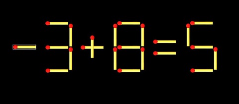 Thử tài IQ: Di chuyển một que diêm để 9+8=5 thành phép tính đúng - Ảnh 1.