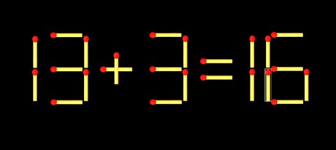 Thử tài IQ: Di chuyển một que diêm để 9+8=5 thành phép tính đúng - Ảnh 1.