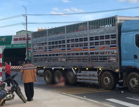 Đôi nam nữ sắp làm đám cưới cùng bị xe tải chở heo cán tử vong - Ảnh 1. Đôi nam nữ sắp làm đám cưới bị xe tải cán tử vong - Ảnh 1.