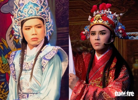 Chuông vàng vọng cổ 2024 Lê Hoàng Nghi diễn cải lương Tết cùng Võ Minh Lâm - Ảnh 1. Chuông vàng vọng cổ 2024 Lê Hoàng Nghi diễn cải lương Tết cùng Võ Minh Lâm - Ảnh 1.