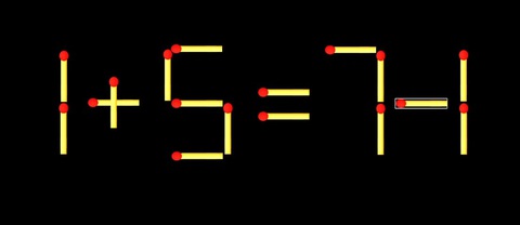 Thử tài IQ: Di chuyển một que diêm để 1+5=77 thành phép tính đúng - Ảnh 1.
