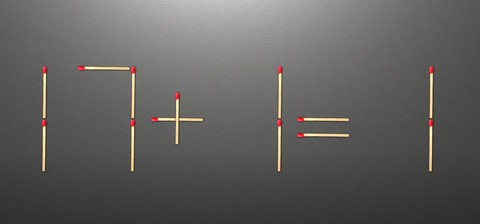 Thử tài IQ: Di chuyển một que diêm để 17+1=1 thành phép tính đúng - Ảnh 1.