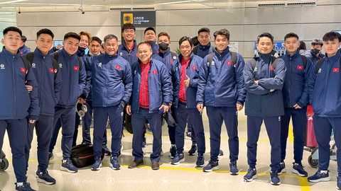 U22 Việt Nam đã tới Trung Quốc, chuẩn bị đấu Hàn Quốc - Ảnh 1. U22 Việt Nam đã tới Trung Quốc, chuẩn bị đấu Hàn Quốc - Ảnh 1.