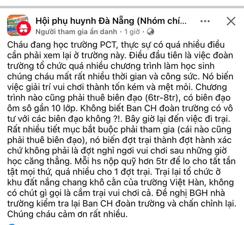 Xôn xao học sinh đóng quỹ lớp 5 triệu đồng, thuê biên đạo văn nghệ 8 triệu - Ảnh 2.