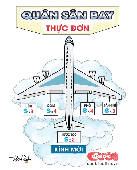 Giá cả sân bay: Ở dưới mặt đất mà ngỡ như trên trời! - Ảnh 1.