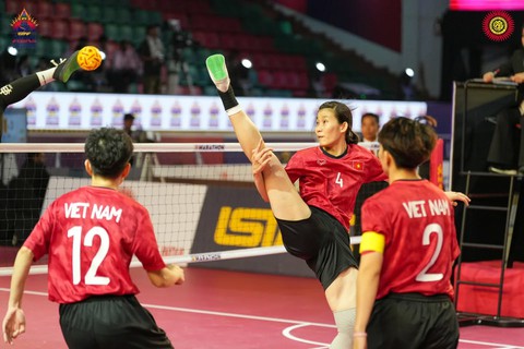 Đánh bại Thái Lan, cầu mây Việt Nam vô địch World Cup - Ảnh 1.