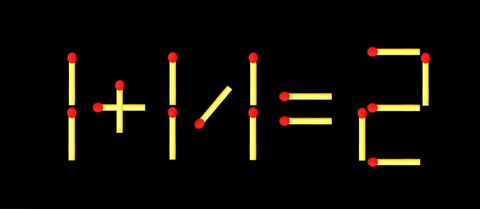 Thử tài IQ: Di chuyển một que diêm để 1+17=2 thành phép tính đúng - Ảnh 1.