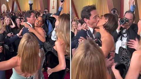 Sao nữ Halle Berry hôn trả đũa Adrien Brody sau 22 năm chờ đợi - Ảnh 1.