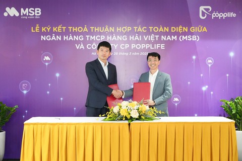 Ngân hàng MSB hợp tác với POPPLIFE để chăm sóc khách hàng được tốt hơn - Ảnh 1.