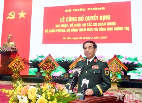 Bộ Quốc phòng công bố quyết định sáp nhập, tổ chức lại các cơ quan - Ảnh 1.