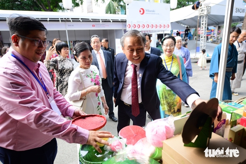 Nhiều hoạt động trải nghiệm tại Lễ hội Việt - Nhật 2025 - Ảnh 5. Nhiều hoạt động trải nghiệm tại Lễ hội Việt - Nhật 2025 - Ảnh 5.