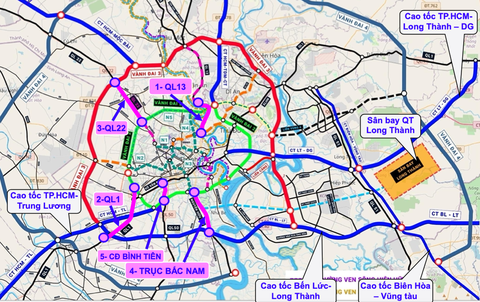 TP.HCM giao nhiệm vụ triển khai 4 dự án BOT mở rộng đường cửa ngõ lên 10-12 làn - Ảnh 1.