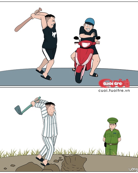 Hậu quả của việc lái xe bằng... gậy bóng chày - Ảnh 1.