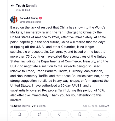 Ông Trump lên tiếng về quyết định hoãn thuế trong 90 ngày: Nó xuất phát từ trái tim - Ảnh 2. Về quyết định hoãn thuế trong 90 ngày: Ông Trump nói 'xuất phát từ trái tim' - Ảnh 2.