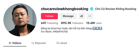Sở Văn hóa làm việc với TikToker Chú Cá Review Không Booking liên quan kẹo rau củ Kera - Ảnh 1. TikToker 'Chú Cá Review Không Booking' bị mời làm việc do liên quan kẹo rau củ Kera - Ảnh 1.