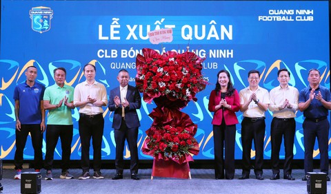 CLB Quảng Ninh xuất quân, quyết thăng hạng - Ảnh 1.
