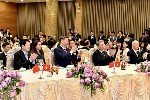 Chiêu đãi trọng thể chào mừng Tổng Bí thư, Chủ tịch nước Trung Quốc Tập Cận Bình - Ảnh 1. Trung Quốc - Ảnh 1.