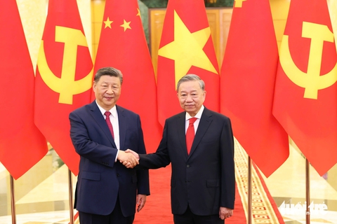 Những hình ảnh ngày làm việc đầu tiên của Tổng Bí thư, Chủ tịch Trung Quốc Tập Cận Bình tại Việt Nam - Ảnh 14.