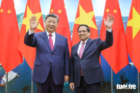 Những hình ảnh ngày làm việc đầu tiên của Tổng Bí thư, Chủ tịch Trung Quốc Tập Cận Bình tại Việt Nam - Ảnh 18.
