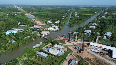 Cao tốc Cao Lãnh - An Hữu kết nối hai tỉnh Tiền Giang, Đồng Tháp khi nào xong? - Ảnh 1.