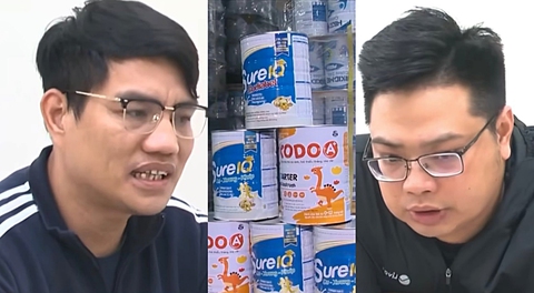 Đường dây sản xuất sữa giả phân phối hàng ra sao? - Ảnh 1. sữa bột giả - Ảnh 1.