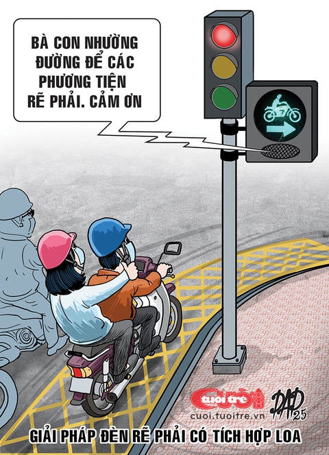 Giải pháp để 'người lì lợm' nhường đường rẽ phải - Ảnh 1.