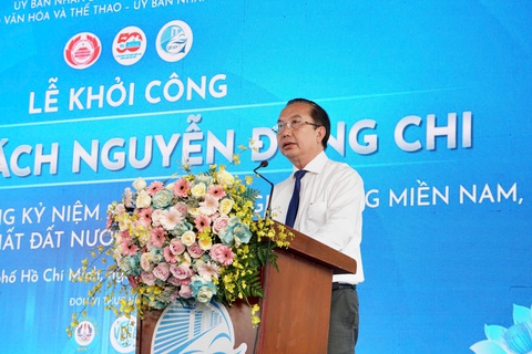 Khởi công Đường sách Nguyễn Đổng Chi, không gian văn hoá sáng tạo mới tại quận 7 - Ảnh 1. TP.HCM có thêm Đường sách Nguyễn Đổng Chi - Ảnh 1.