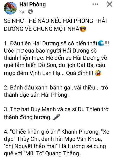 Cư dân mạng đua nhau chế hài hước, hân hoan sau thông tin sáp nhập tỉnh - Ảnh 6.