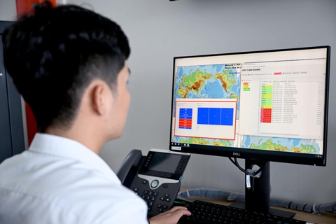 Tuyến cáp quang biển dung lượng lớn nhất Việt Nam đi vào hoạt động - Ảnh 1. cáp quang biển - Ảnh 1.