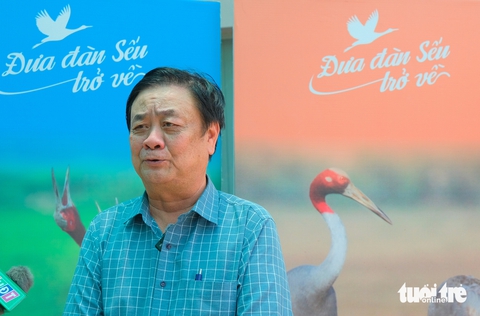 Ông Lê Minh Hoan: Câu chuyện sếu giúp chúng ta sống hài hòa với thiên nhiên - Ảnh 1.