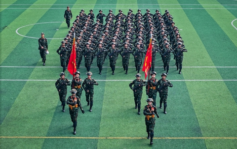 Hùng tráng ngày hợp luyện lần cuối của 1.000 chiến sĩ trước khi về Biên Hòa tổng hợp luyện - Ảnh 9.