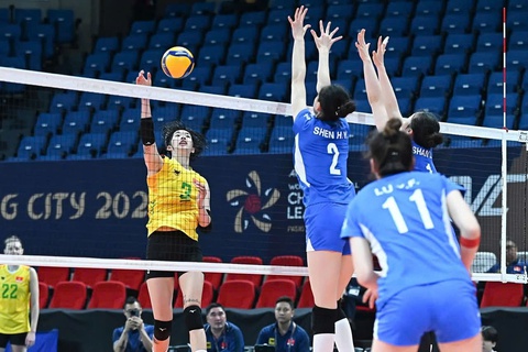 VTV Bình Điền Long An bị thua ngược ngày ra quân AVC Champions League - Ảnh 1.