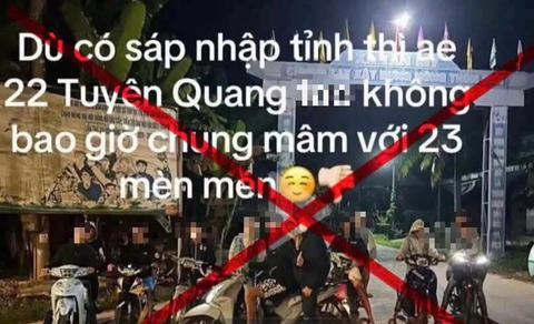 Răn đe thiếu niên đăng tin 'anh em 22 Tuyên Quang không bao giờ ngồi chung mâm với 23 mèn mén' - Ảnh 1.