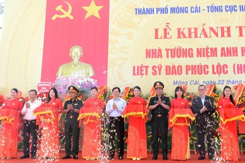 Khánh thành nhà tưởng niệm Anh hùng Đào Phúc Lộc, cán bộ tình báo hy sinh trên sông Vàm Cỏ Đông - Ảnh 1.