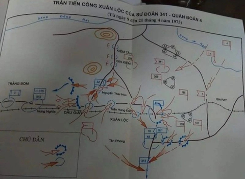 Người vẽ bản đồ tác chiến Xuân Lộc, mở cánh cửa phía đông cho quân ta tiền vào Sài Gòn mùa xuân 1975 - Ảnh 2. bản đồ tác chiến Xuân Lộc - Ảnh 3.